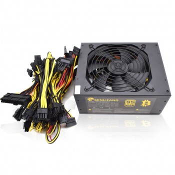 2000W 180-260V ATX Mining Bitcoin Power Supply 95% High Efficiency for Ethereum ETH S9 S7 L3 8GPU cards support Max