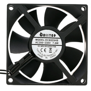  Ac 220V large air volume EC8025HB 8025 7W double ball 8CM exhaust fan