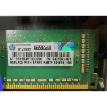 647905-B21 Server Memory Ram 2GB (1 x 2GB) Single Rank x8 PC3L-10600E (DDR3-1333) Unbuffered CAS-9 Low Voltage Memory Kit