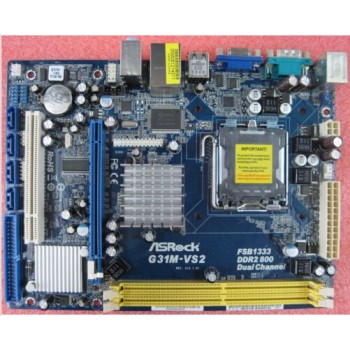 ASRock G31M-VS2 LGA 775/Socket T Intel mATX Motherboard G31 ICH7 original refurbished