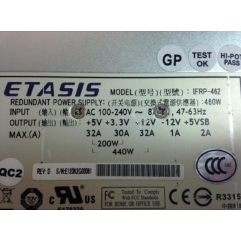 ETASIS 9273CPSU0010 IFRP-462 IFRP462 460W POWER SUPPLY MODULE HOT SWAPPABLE EFRP used condition ,well tested with three months warranty