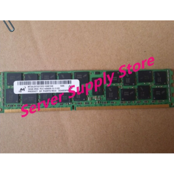 Original MT36JSF2G72PZ-1G9 16GB 2RX4 PC3-14900 DDR3-1866MHz ECC Registered CL13 240-Pin DIMM Memory Module, in sotck.