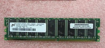 Server memory 354563-B21 326317-451 1GB (1 x 1GB) PC3200 DDR ECC 400 RAM for ML110 G2 