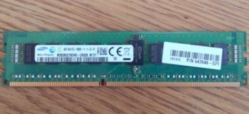 Server RAM 647895-B21 4GB (1x4GB) Single Rank x4 PC3-12800R (DDR3-1600) Registered CAS-11Memory Kit, for ProLiant DL380p Gen8