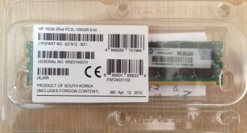HP  DL388G7 627812-B21 632204-001 16GB 2Rx4 PC3L-10600R-9 DDR3 REG ECC 1333MHz Kit  new retail 1 Year  warranty