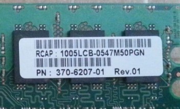 Memory for  Sun X7800A(512M*2) 370-6207 PC2-4200R-444-12-C3 DDR533 well tested working 
