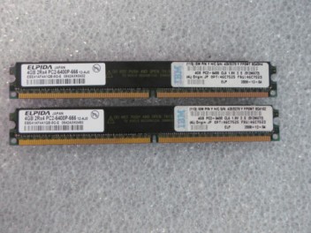 Server Memory Ram 46C7525 46C7523 8GB(2x4GB) PC2-6400 CL5 ECC DDR2 800 VLP SDRAM DIMM kits for LS22 LS42 Blade