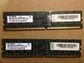 server memory 77P6500 4GB 2RX4 PC2-5300P DDR2 ECC REG 667 Moudle RAM kit for pSeries P6,P550