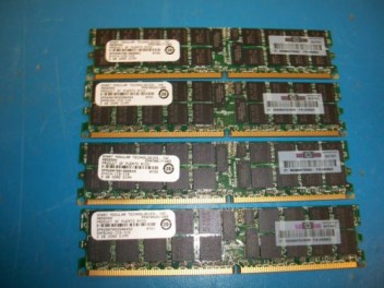AB565A AB565AXU 8GB 4x2GB PC2-4200R DDR2 Server Memory Ram Kit, for RX2660 RX3600 RX6600 BL860C BL870C