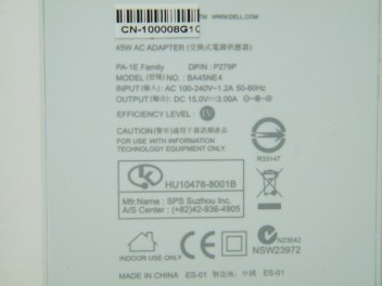 Original ac adapter for ADAMO 13 15V 3A 45W XPS PA-1E X166M BA45NE0-01 BA45NE1 J598M P279P PA-1E FAMILY