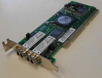 Qlogic QLA2352 64-bit 133MHz PCI-X to 2Gb Dual Fibre Channel Adapter  Refurbished well tested working