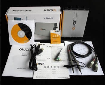 owon VDS1022I virtual dual-channel oscilloscope bandwidth of 25M USB isolation 1G sample rate