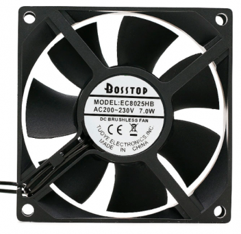 Ac 220V large air volume EC8025HB 8025 7W double ball 8CM exhaust fan