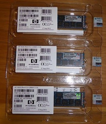 Server Memory Ram 672631-B21 672612-001 16GB (1 x16GB) PC3-12800R DDR3 1600MHZ for DL360 Gen8 DL380 Gen8 