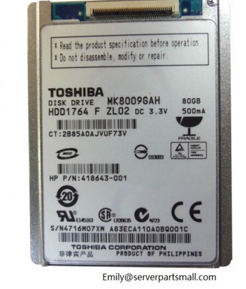 New 1.8" Mk8010gah 80GB hard driver only for iPod video 5.5th hdd 1784