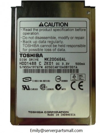 20G 50pin MK2006GAL FOR FUJITSU Elitebook U1010 p1610 p7230 Notebook Hard Drive
