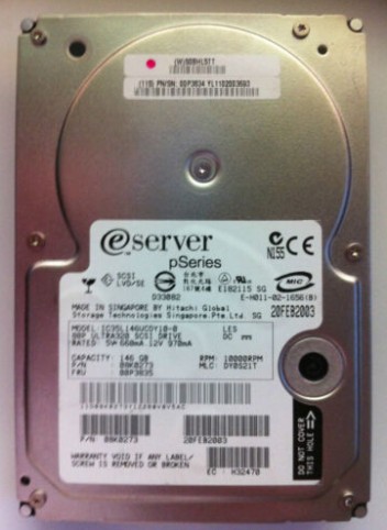 Hard Drive for IBM 08K0273 146GB 10K SCSI well tested working