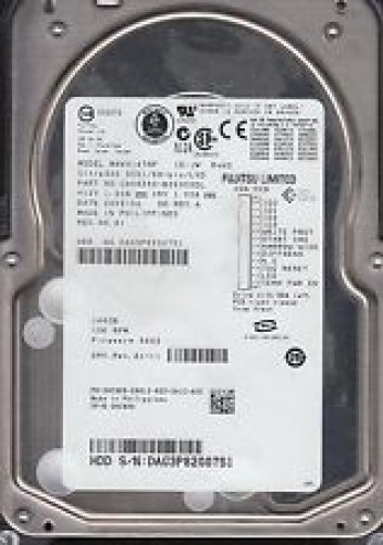 147GB Fujitsu MAW3147NP CA06550-B260 Ultra 320 10K 68-Pin SCSI Hard Drive