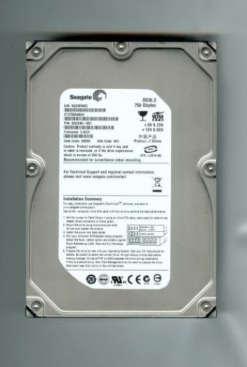 Seagate 3.5inch 750GB 16M 7200rpm IDE HDD,ST3750640AV hard disk drive for DVR