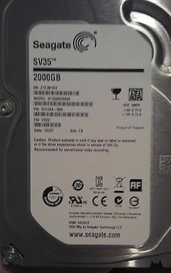 server hard disk drive, ST2000VX000 seagate 2TB(2000GB) 7.2K rpm 3.5" 6GB SV35 hot-swap SATA DVR HDD