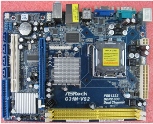 Asrock G31m Vs2 Lga 775 Socket T Intel Matx Motherboard G31 Ich7 Original Refurbished